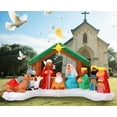 thumbnail image 4 of Toiyjofe 12FT Christmas Inflatable Nativity Scene with LED Lights, Large Christmas Yard Decoration for Outdoor Indoor & Commercial Use, 4 of 10