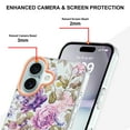 thumbnail image 4 of Case for Samsung Galaxy S23 FE Phone case, cute floral design, magnetic shockproof heavy-duty protection, 4 of 5