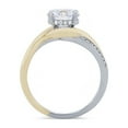 thumbnail image 4 of 0.70 Carat Excellent Round Cut Natural Diamond Solitaire with Accents Beautiful Ring for Girls Solid 18K Yellow Gold Size 11.5, 4 of 6