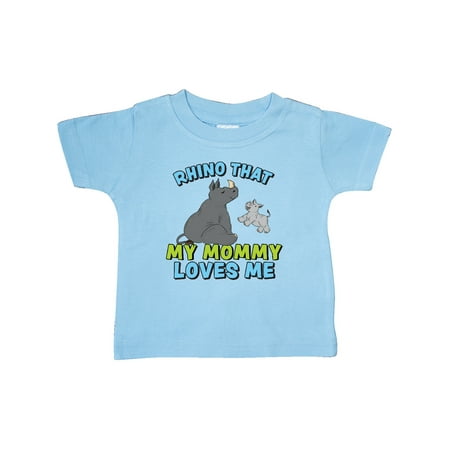

Inktastic Rhino That My Mommy Loves Me with Cute Rhinos Gift Baby Boy or Baby Girl T-Shirt