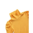 thumbnail image 4 of FOCUSNORM Kids Tracksuit Girls Solid Color Mock-Neck Knit Tops + Ripped Jeans, 4 of 6