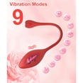 thumbnail image 2 of XBONP Vibromasseur Portable Point G avec Contrôle par Application pour Femmes, Jouets Sexuels Rechargeables Rose, Rouge, 2 of 7