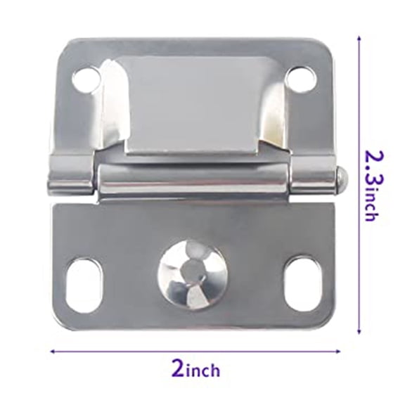 Mosiee Replacement Stainless Steel Hinge Set for Coleman Cooler with 8 Screws