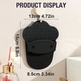 thumbnail image 3 of Food-Grade Soft Silicone Body Scrubber Shower Brush | Oimcto Handheld Cleansing Skin Brush, Gentle Exfoliating and Lather Well, Hygienic Bath Scrub for Women, Men - Black, 3 of 8