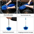 thumbnail image 4 of CLNEZ Microfiber Feather Duster Kit, 30-100" Telescoping Pole for Ceiling Fans, Cobwebs, Blinds, Cars (Blue), 4 of 6