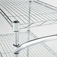 thumbnail image 3 of JAL 3 Tier Metal Utility Cart Chrome - Rolling Kitchen Storage, Adjustable Shelves, 3 of 3