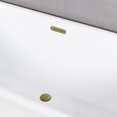 thumbnail image 2 of Kingston Brass VTDE673223C427 67-Inch Acrylic Oval Double Ended Freestanding Tub with Drain in Glossy White/Brushed Brass, 2 of 8