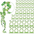 thumbnail image 1 of Paquete de 100 soportes para plantas trepadoras montados en la pared - 3 tamaños - Ganchos autoadhesivos - Fijación invisible - Clips de fijación para vegetales (100 clips verdes) Sincero Electrónica, 1 of 5