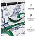 thumbnail image 5 of Blue Nautical Octopus Shower Curtain Set Funny Ocean Kraken Shower Curtains for Bathroom Cool Octopus Decor Polyester Fabric-72" x 72", 5 of 6