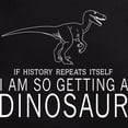 thumbnail image 3 of CafePress - History Repeats Dinosaur Pajamas - Men's Dark Loose Fit Cotton Pajama Set, 3 of 7