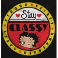 thumbnail image 2 of Betty Boop Stay Classy Feisty Sassy Women's Long Sleeve T Shirt Brisco Brands S, 2 of 6