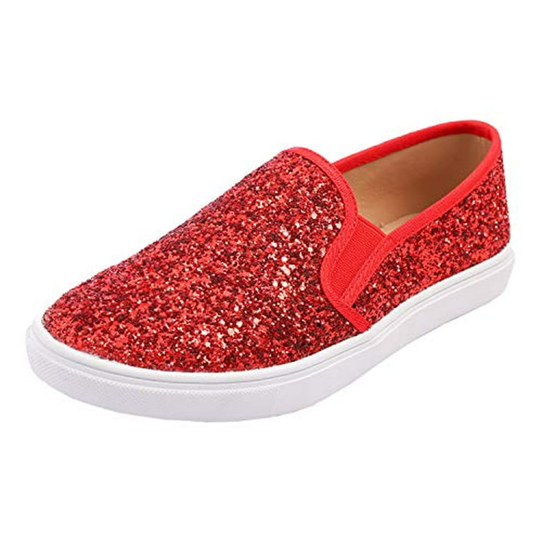 FEVERSOLE Women's Fashion Slip-On Sneaker Casual Flat