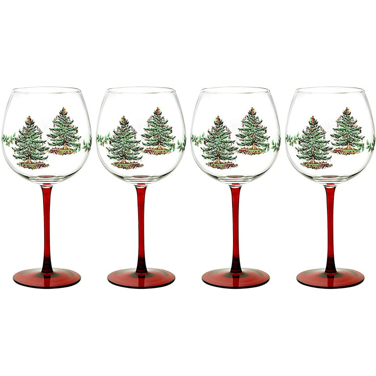 Spode Christmas Tree Glassware - Set of 4 -Made of