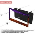 thumbnail image 3 of 2Packs License Plate Frames with Purple Orange Lines Pattern Includes Screws & Caps Full Accessories Included Size 6.3x12.2inch(16x31cm), 3 of 8
