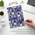 thumbnail image 5 of FMSHPON Dog Bulldog Dog Abstract Clipboard Hardboard Wood Nursing Clip Board and Pull for Standard A4 Letter 13x9 inches, 5 of 8