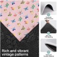 thumbnail image 3 of Pink Butterfly Colorful Wing Pattern Kitchen Rugs Sets Of 3,Kitchen Runner Rugs Non Skid Washable,Decorative Kitchen Floor Mats for Kitchen,Sink,Laundry,17"x30"+ 17"x47" + 17"x59", 3 of 6