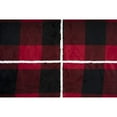 thumbnail image 2 of Safdie & Co. Couverture Jeté à Capuche Hoodzy Ultra Doux en Flanelle avec Endos en Sherpa Carreaux Buffalo Rouges, 2 of 5