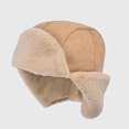 thumbnail image 4 of ZQUUVOU Winter Hats Trapper Trooper Hat With Ear Flaps Russian Ushanka Hats Men Women Waterproof Windproof Khaki, 4 of 4
