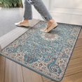 thumbnail image 3 of Bohemian Blue National Design Carpet Door Mat Welcome Door Mat for Front Door, Home Entrance, Yard, Floor, Patio, Non Slip Spring Summer Welcome Mat Indoor Outdoor Doormat 30"*17", 3 of 6