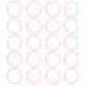 thumbnail image 4 of Anillos De Hojas Sueltas De Plástico De 20 Piezas, Anillos Flexibles Transparentes Para Tarjetas De Notas Documentos Con Material De Educación Física Para La Oficina Escolar En, 4 of 7