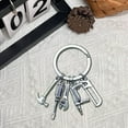 thumbnail image 5 of DwellJoy 5-in-1 Multi-Tool Keychain for Men - Compact Wrench, Screwdriver, Saw & Heart Tag - Durable Metal Key Ring Accessory for Handyman, DIY, Construction - Perfect Gift for Dad, B0yfriend, 5 of 5