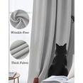 thumbnail image 3 of Japanese Cute Cat Blackout Curtains for Bedroom Living Room Darkening Curtains 63 Inches Long Harmony Cartoon Kitty Butterfly Window Curtain 2 Panels Set Window Treatment Grommet Drapes 42"x63", 3 of 9