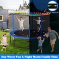 thumbnail image 4 of Cochan Trampoline, 14FT Trampoline for Kids and Adults with Enclosure Net, Heavy Duty Outdoor Trampoline with Lights and Sprinkler, 1400LBS Weight Capacity, Easy Assembly, 4 of 6
