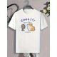 thumbnail image 2 of Camiseta Breezy Canine para hombre con estampado de cachorro con abanico: cómoda y casual, lavable a máquina., 2 of 8