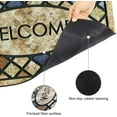thumbnail image 4 of Door Mat Welcome Mat 24 x 36 Inch Front Door Mat Outdoors for Home Entrance Outdoors Mat for Outside Entry Way Doormat Entry Rugs, Heavy Duty Non Slip Rubber Back Low Profile, Dragonfly, 4 of 6