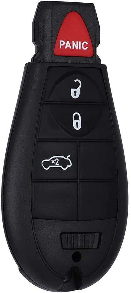 CCIYU X 1 Flip Key Fob Uncut Blade 4 Buttons Replacement for 2013-2016 for Dodge for Dart Aero/ for GT/ Limited/ SE/ SXT/ R/T/ Rallye FCC M3N32297100 56046773AC