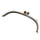 thumbnail image 1 of Arco de Cierre de Broche de Metal con Cabeza de de 24,5 Cm/9,64 Pulgadas para Bolso con Asa, Monedero Artesanal café perfecl Broche del beso del marco metálico, 1 of 8