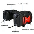 thumbnail image 6 of AFISHTOUR Motorcycle Saddlebags, 50L Detachable Waterproof Motorcycle Luggage Bag for Scooter, Honda, Suzuki, Yamaha (Red, 2 Pack), 6 of 7