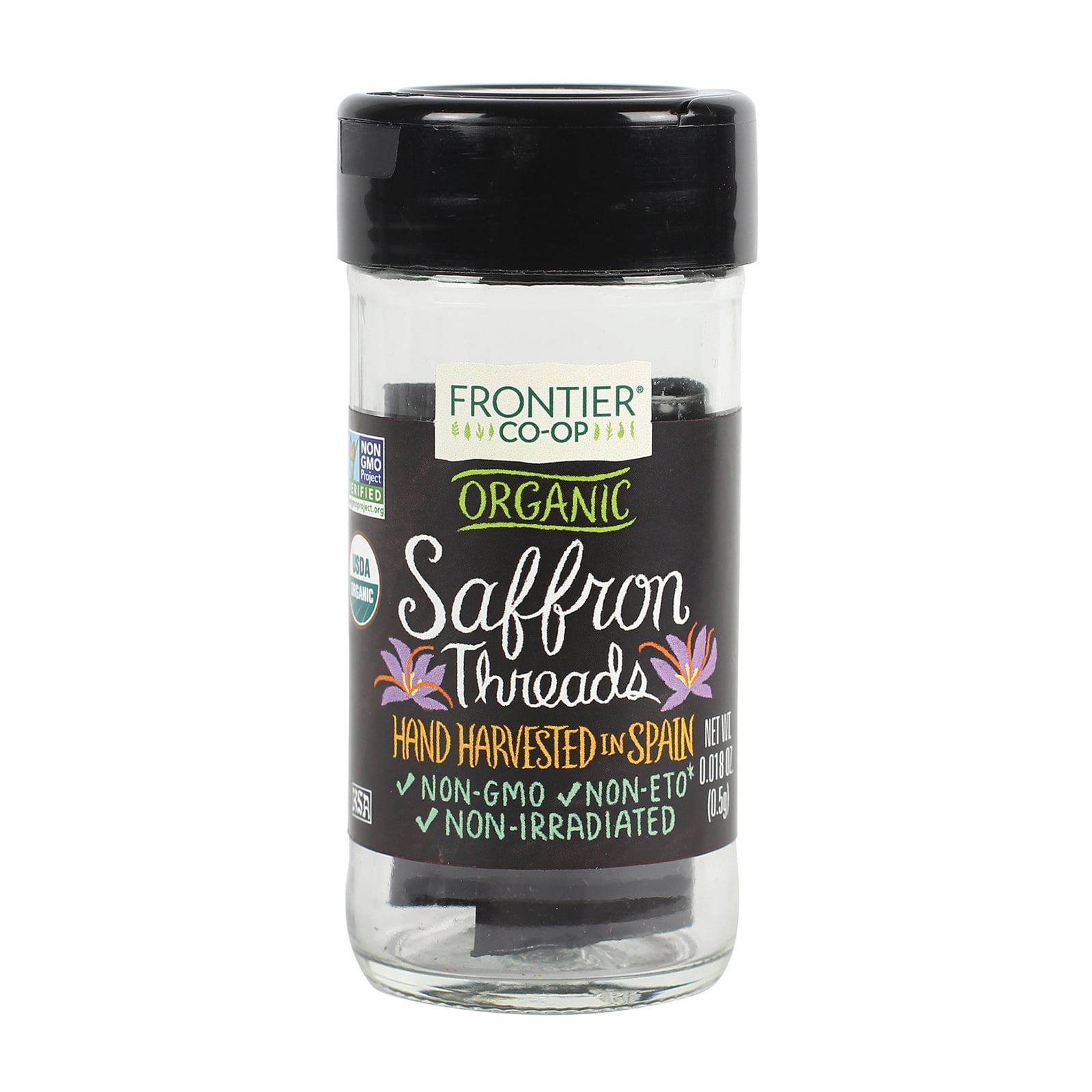 Frontier Herb Organic Saffron Threads Case of 1 0.018 oz. by