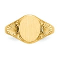 thumbnail image 4 of 14K Yellow Gold Ring Band Signet, Size 7, 4 of 5
