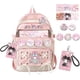 thumbnail image 3 of Mochila escolar YONGSHENG Kawaii Rosa 17 pulgadas con accesorios, 3 of 4