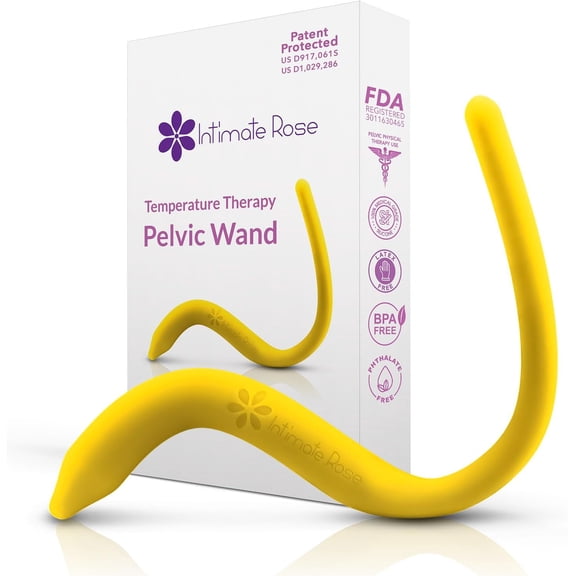 IntimateRose Hot/Cold Pelvic Wand - Temperature Therapy for Pelvic Floor Muscle Pain - BPA-Free, Latex-Free, for Men & Women (Hot/Cold Therapy)