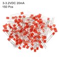 thumbnail image 3 of Uxcell 2x3x4mm Rectangular Bright Light LED Lamp Bulb Red 150 Pack, 3 of 5