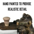thumbnail image 3 of Rivers Edge Products Countertop Paper Towel Holder, Unique Resin and Wood Paper Towel Holder, Novelty Napkin Roll Holder for Counter, Giftable Animal Paper Towel Stand, Alligator, 3 of 7