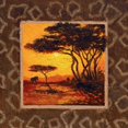 thumbnail image 3 of Madou 12x12 Black Modern Framed Museum Art Print Titled - Savannah Sunset III, 3 of 5