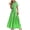 Green, variant on Women's 2024 Summer Striped Maxi Dress Casual Button Down Short Sleeve Tiered Long Shirt Dresses with Belt