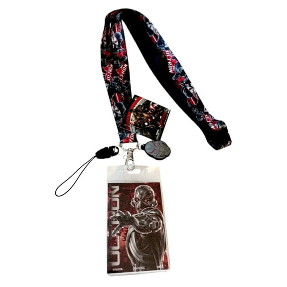 Avengers Age of Ultron Lanyard Badge ID Holder With Screen Cleaner Charm