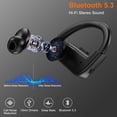 thumbnail image 4 of SixSim Wireless Earbuds Bluetooth 5.3 Earbuds Wireless Headphones for iPhone Android 160H Playtime IPX7 Waterproof Earphones with Earhooks Charging Case Hi-Fi Stereo Noise Cancelling Headset Earbuds, 4 of 7