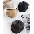 thumbnail image 6 of CoCopeaunt Women Newsboy Caps Trendy Casual Visor Beret Hat Retro Vintage Cabbie Hat for Ladies Girls, 6 of 6