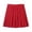 Skirt 93# Red, variant on oqasdz Women's Casual Pleated Elastic Waist A Line Solid Color Mini Skirts Versatile Daily Wear Work Formal Study Party Evening Dancewear