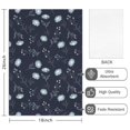 thumbnail image 2 of 2 Pcs Pioneer Flower Floral Print Pattern Kitchen Towels, Funny Microfiber Dish Towel Set, 18" X 26" Tea Towels, 2 of 6