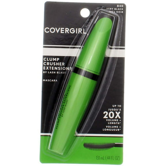 CoverGirl LashBlast Clump Crusher Extensions Mascara, Very Black 840, 0.44 fl oz (1 Pk)