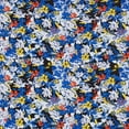 thumbnail image 2 of Zelouf Zs1912N Print Ity  , Sewing, DIY, Crafts Fabric by the Yard, 445 Blue/gold, 3 Yard, 2 of 2