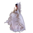 thumbnail image 4 of Kurt Adler 10-Light 12-Inch Ivory and Gold Black Angel Treetop, 4 of 13