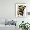 thumbnail image 3 of Trademark Fine Art 'Brown French Bulldog with Green Hat' Canvas Art by Fab Funky, 3 of 3