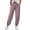 Pink, variant on Lroveb Casual Pants for Women, High Waisted Jogger Pants, Womens Solid Color Fashionable Versatile Elastic Pocket Bound Pleated Pants Grey